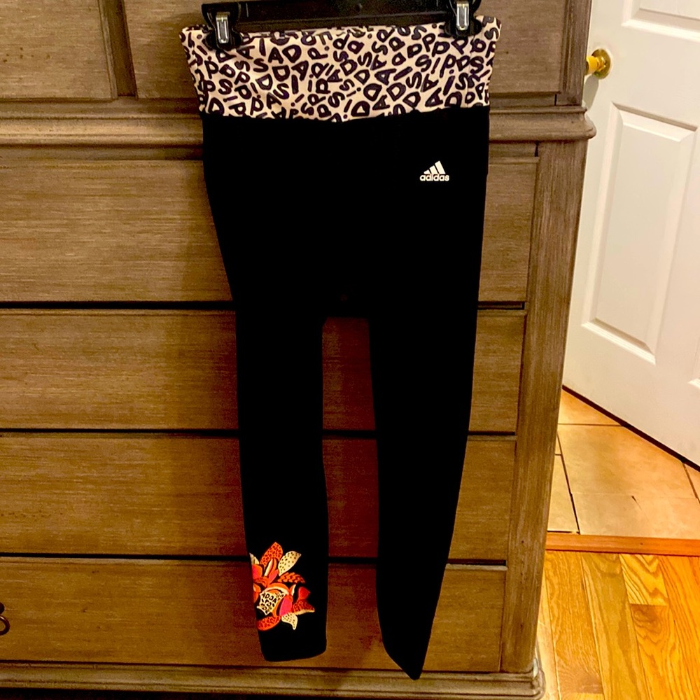 Small black adidas leggings